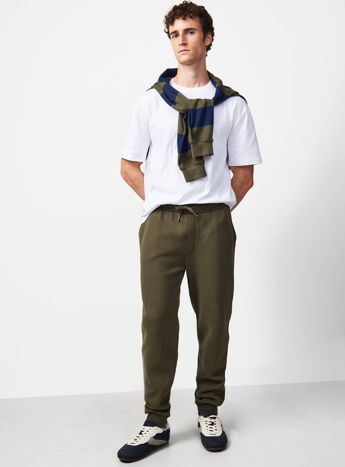 Stone & Khaki Regular Jersey Joggers 2 Pack S - Image 3